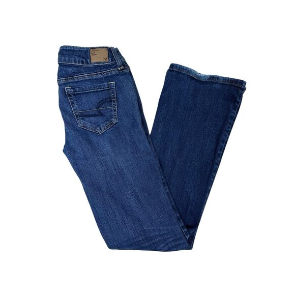 AMERICAN EAGLE Favorite Boyfriend Jeans Size 4 Long, Low Rise, 32” Inseam - Picture 1 of 9